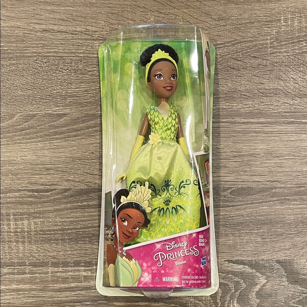 Disney Princess Tiana Doll in Sparkling Green Dress